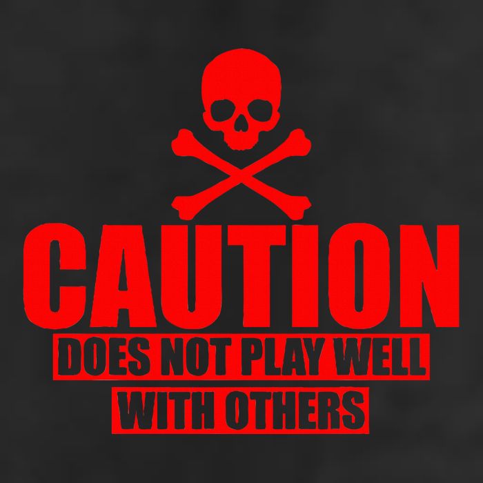 Caution Does Not Play Well With Others Cool Comfort Performance Bucket Hat