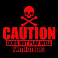 Caution Does Not Play Well With Others Sustainable Bucket Hat
