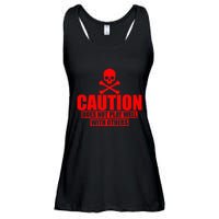 Caution Does Not Play Well With Others Ladies Essential Flowy Tank