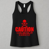 Caution Does Not Play Well With Others Womens Tank Top