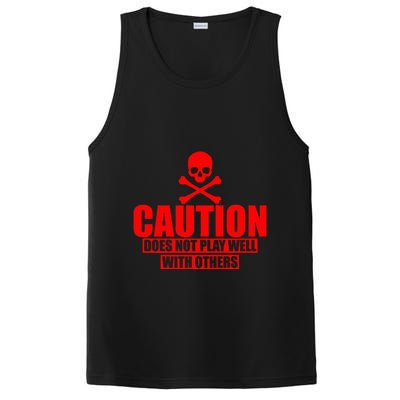 Caution Does Not Play Well With Others PosiCharge Competitor Tank