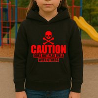 Caution Does Not Play Well With Others Kids Hoodie