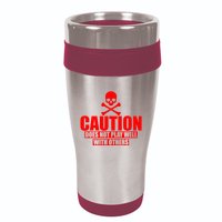 Caution Does Not Play Well With Others 16oz Travel Tumbler