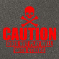 Caution Does Not Play Well With Others Cotton Canvas Backpack