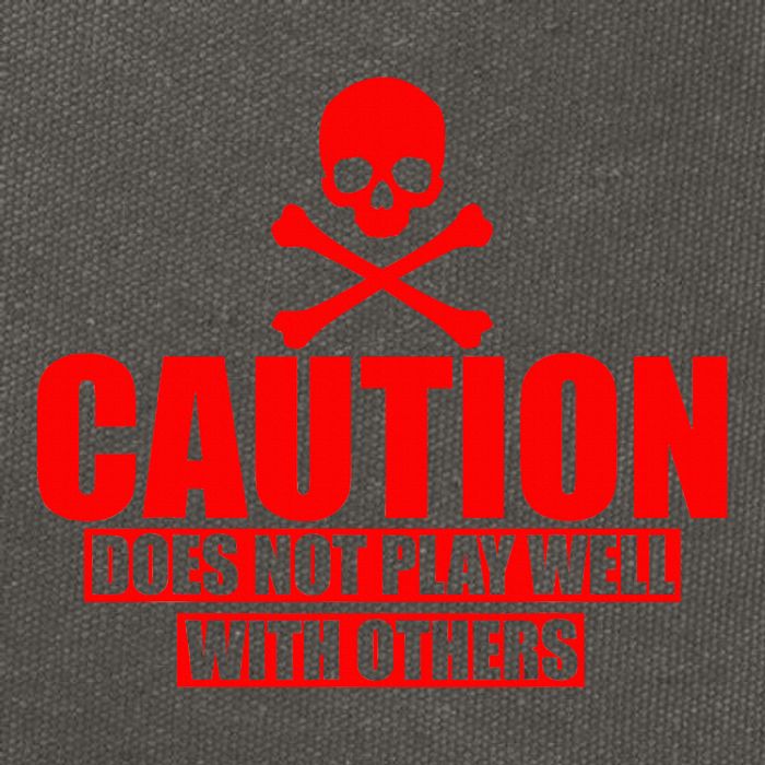 Caution Does Not Play Well With Others Cotton Canvas Backpack