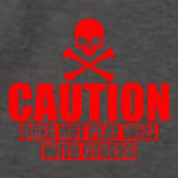 Caution Does Not Play Well With Others Vector Backpack