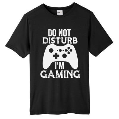 Christmas Do Not Disturb Im Gaming Gift Video Game Gamer Gift Tall Fusion ChromaSoft Performance T-Shirt