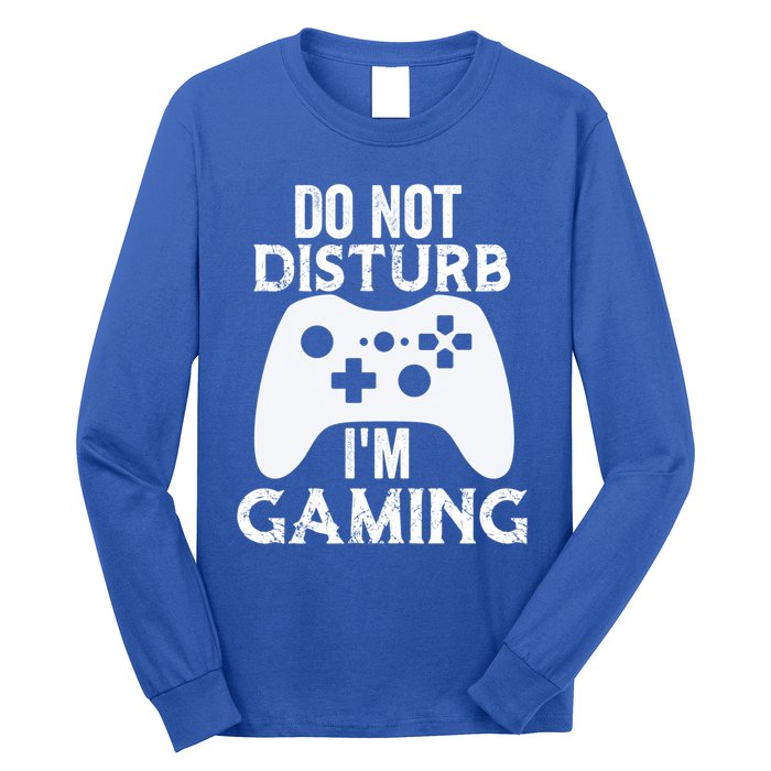 Christmas Do Not Disturb Im Gaming Gift Video Game Gamer Gift Long Sleeve Shirt