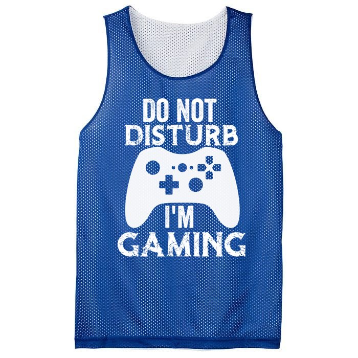 Christmas Do Not Disturb Im Gaming Gift Video Game Gamer Gift Mesh Reversible Basketball Jersey Tank