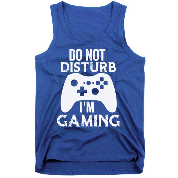 Christmas Do Not Disturb Im Gaming Gift Video Game Gamer Gift Tank Top