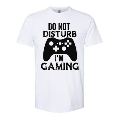 Christmas Do Not Disturb Im Gaming Gift Video Game Gamer Gift Softstyle CVC T-Shirt