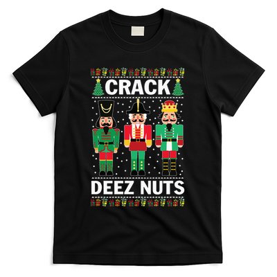 Crack Deez Nuts Funny Christmas T-Shirt