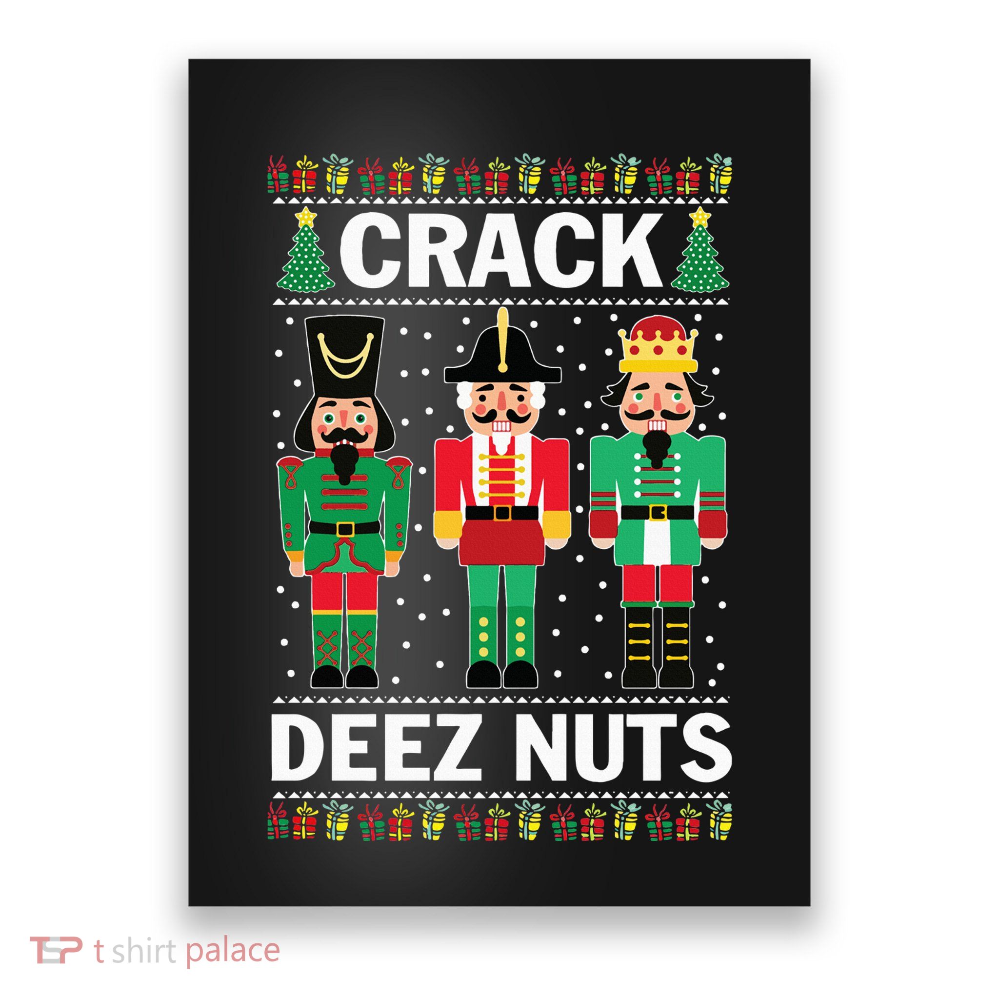 Crack Deez Nuts Funny Christmas Poster