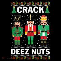 Crack Deez Nuts Funny Christmas Wool Snapback Cap