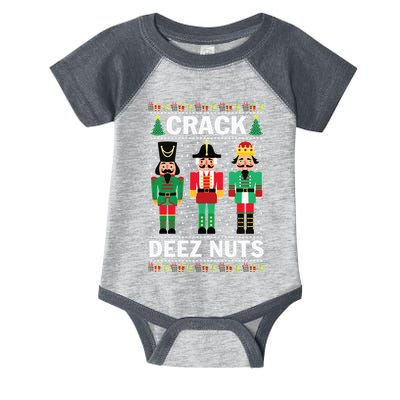 Crack Deez Nuts Funny Christmas Infant Baby Jersey Bodysuit