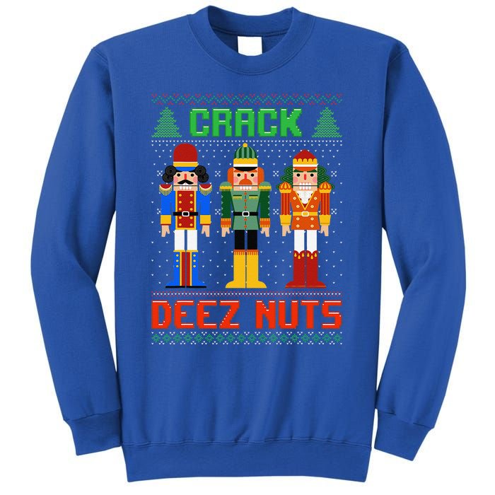 Crack Deez Nuts Nutcracker Ugly Christmas Funny Xmas Sweatshirt