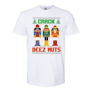 Crack Deez Nuts Nutcracker Ugly Christmas Funny Xmas Softstyle CVC T-Shirt