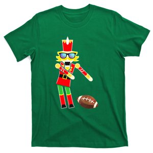 Christmas Dabbing Nutcracker Football Soccer For Boys T-Shirt