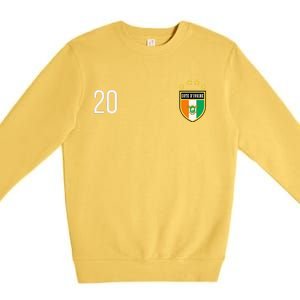 Cote DIvoire Number 20 Sports Jersey Football Twenty Premium Crewneck Sweatshirt