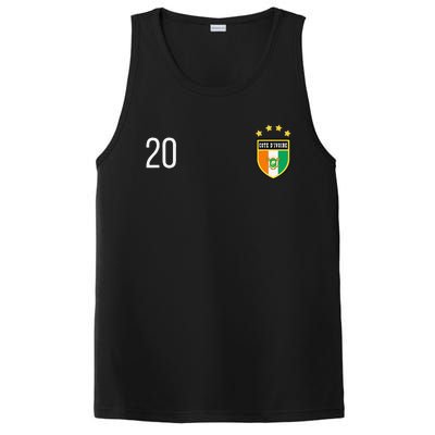 Cote DIvoire Number 20 Sports Jersey Football Twenty PosiCharge Competitor Tank