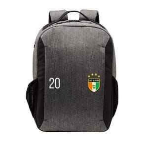 Cote DIvoire Number 20 Sports Jersey Football Twenty Vector Backpack