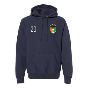 Cote DIvoire Number 20 Sports Jersey Football Twenty Premium Hoodie