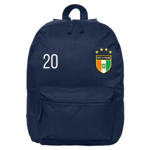 Cote DIvoire Number 20 Sports Jersey Football Twenty 16 in Basic Backpack