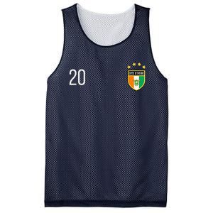 Cote DIvoire Number 20 Sports Jersey Football Twenty Mesh Reversible Basketball Jersey Tank