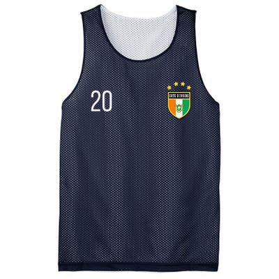 Cote DIvoire Number 20 Sports Jersey Football Twenty Mesh Reversible Basketball Jersey Tank