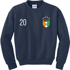 Cote DIvoire Number 20 Sports Jersey Football Twenty Kids Sweatshirt