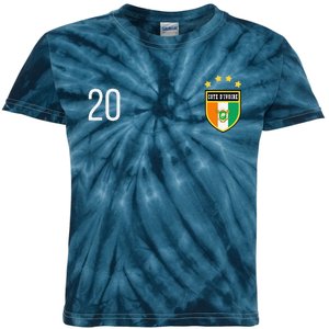 Cote DIvoire Number 20 Sports Jersey Football Twenty Kids Tie-Dye T-Shirt