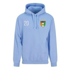 Cote DIvoire Number 20 Sports Jersey Football Twenty Unisex Surf Hoodie