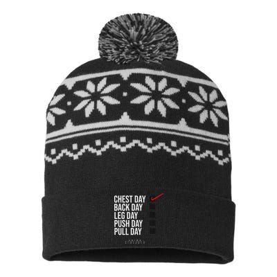 Chest Day Novelty Gym USA-Made Snowflake Beanie