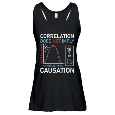 Correlation Does Not Imply Causation Ladies Essential Flowy Tank