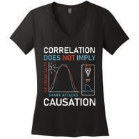 Correlation Does Not Imply Causation Women's V-Neck T-Shirt