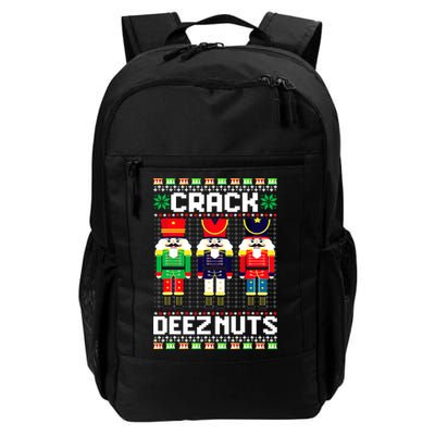 Crack Deez Nuts Nutcracker Nut Xmas Pajama Matching Daily Commute Backpack