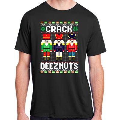 Crack Deez Nuts Nutcracker Nut Xmas Pajama Matching Adult ChromaSoft Performance T-Shirt