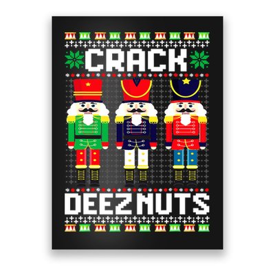 Crack Deez Nuts Nutcracker Nut Xmas Pajama Matching Poster