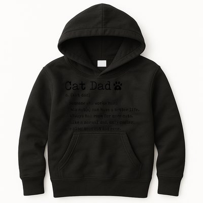 Cat Dad Noun Definition Cat Trainer Cat Lover Animals Pets Kids Hoodie
