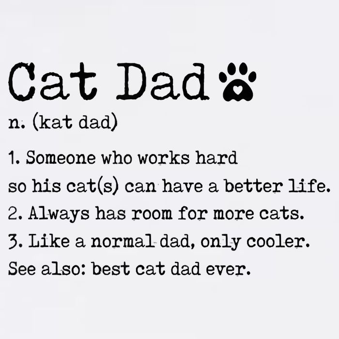 Cat Dad Noun Definition Cat Trainer Cat Lover Animals Pets Garment-Dyed Sweatshirt