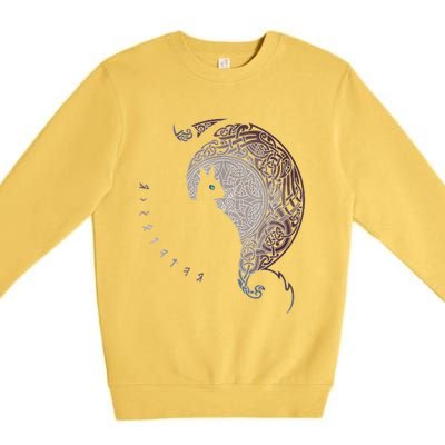 Celtic Dragons Nordic Mythical Iking Premium Crewneck Sweatshirt