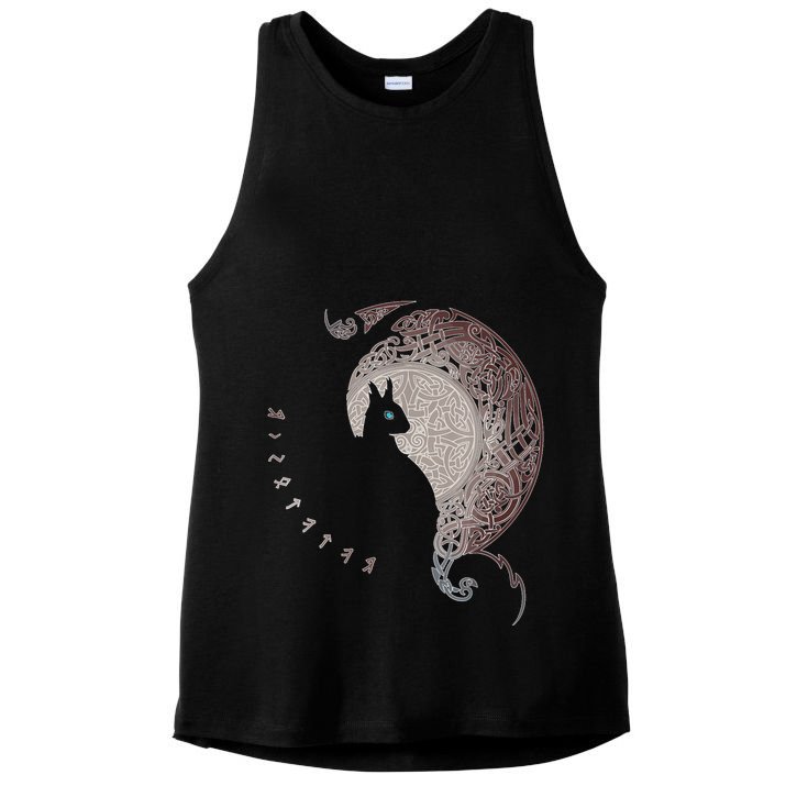 Celtic Dragons Nordic Mythical Iking Ladies PosiCharge Tri-Blend Wicking Tank