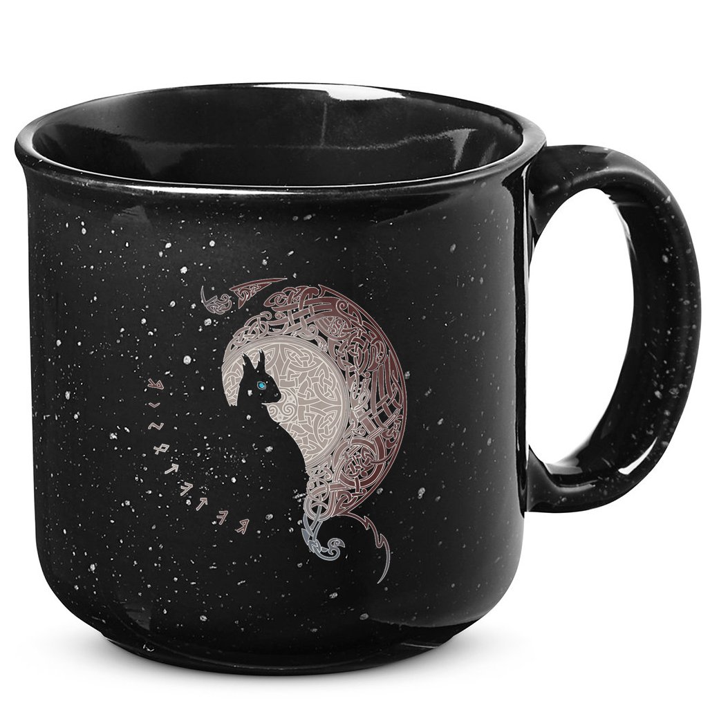 Celtic Dragons Nordic Mythical Iking 15oz Campfire Ceramic Mug