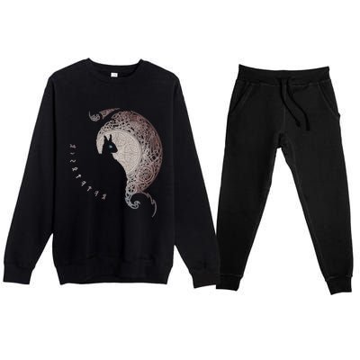 Celtic Dragons Nordic Mythical Iking Premium Crewneck Sweatsuit Set