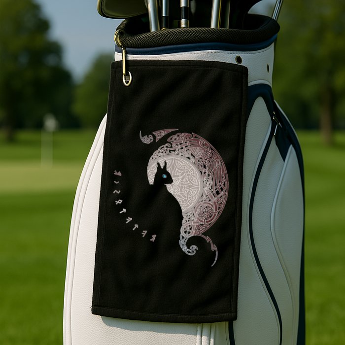 Celtic Dragons Nordic Mythical Iking Golf Towel