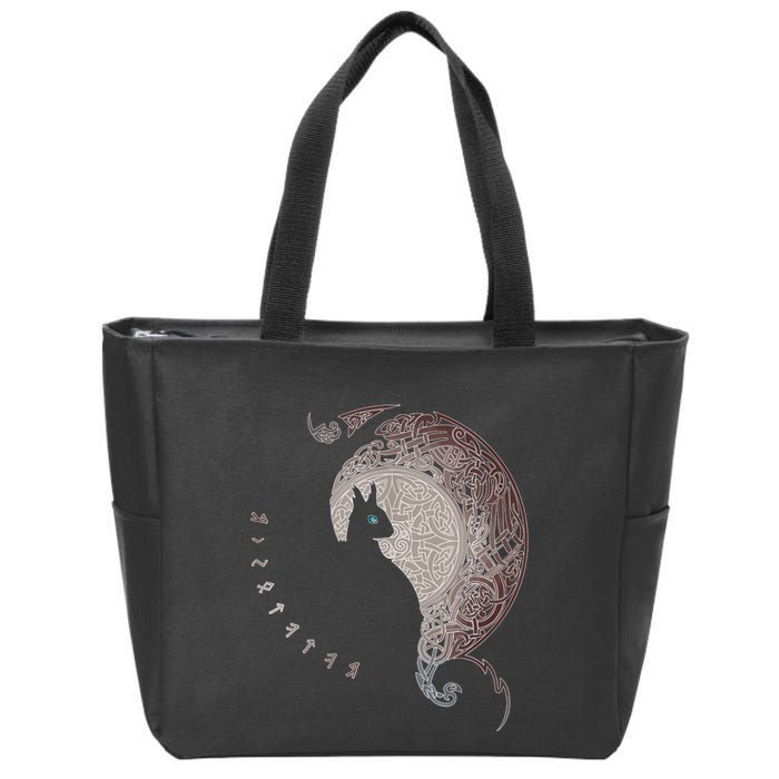 Celtic Dragons Nordic Mythical Iking Zip Tote Bag