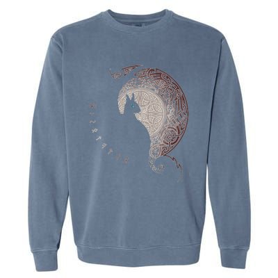 Celtic Dragons Nordic Mythical Iking Garment-Dyed Sweatshirt