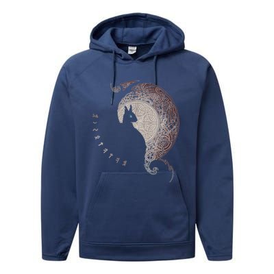 Celtic Dragons Nordic Mythical Iking Performance Fleece Hoodie