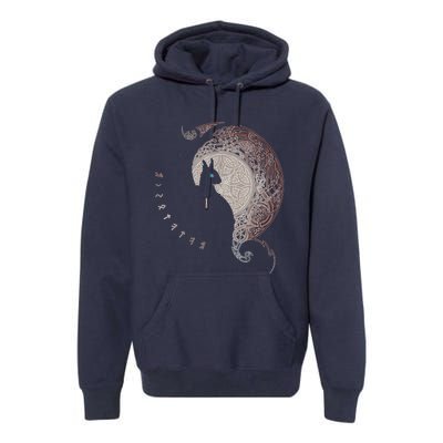 Celtic Dragons Nordic Mythical Iking Premium Hoodie