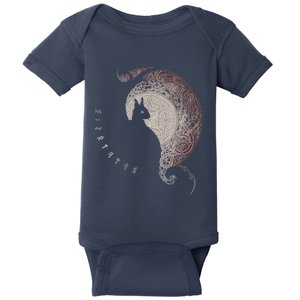 Celtic Dragons Nordic Mythical Iking Baby Bodysuit